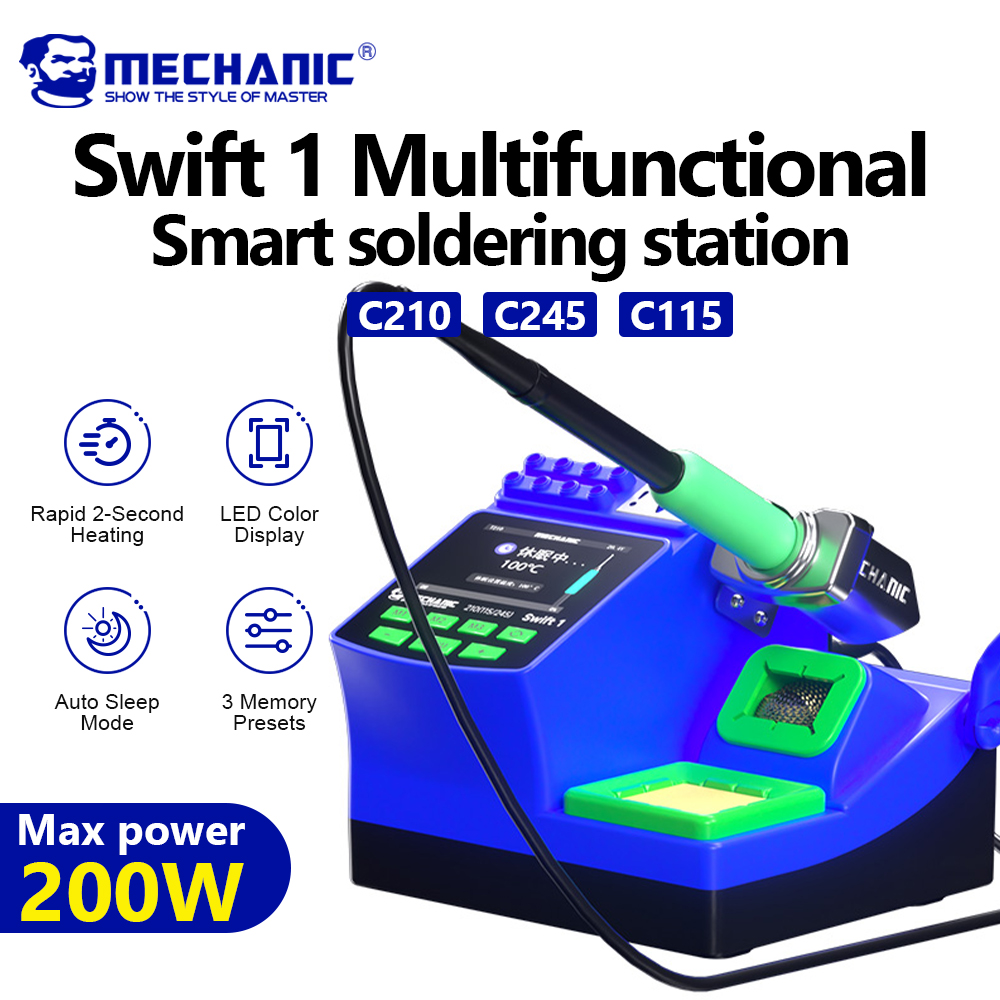 C210 Precision Soldering Station - MECHANIC Swift 1 Dijital Lehimleme İstasyonu
