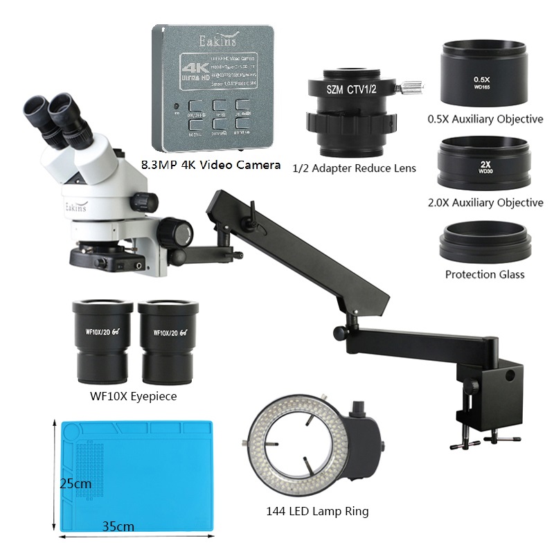 Simul odak yakınlaştırma 3.5X- - Trinocular Stereo Microscope 7X-45X incelemesi ve fiyatı